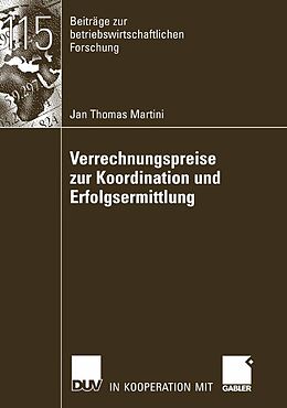 E-Book (pdf) Verrechnungspreise zur Koordination und Erfolgsermittlung von Jan Thomas Martini