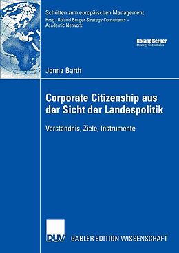 E-Book (pdf) Corporate Citizenship aus der Sicht der Landespolitik von Jonna Barth