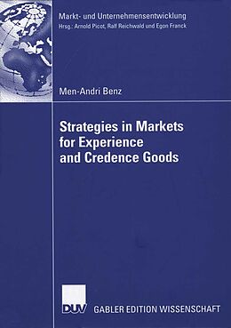 E-Book (pdf) Strategies in Markets for Experience and Credence Goods von Men-Andri Benz