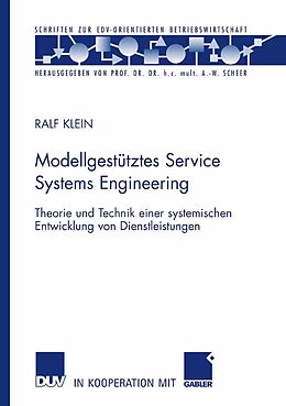 E-Book (pdf) Modellgestütztes Service Systems Engineering von Ralf Klein