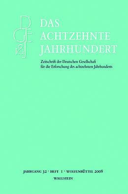 Paperback Das achtzehnte Jahrhundert. Zeitschrift der Deutschen Gesellschaft... von 