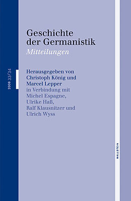 Paperback Geschichte der Germanistik. Mitteilungen von 