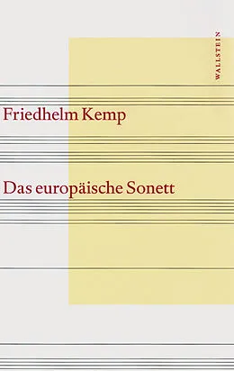 E-Book (pdf) Das europäische Sonett von Friedhelm Kemp