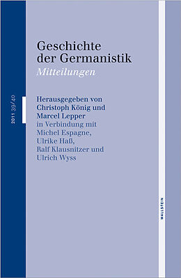 Paperback Geschichte der Germanistik von 
