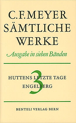 Fester Einband Huttens letzte Tage, Engelberg von Conrad Ferdinand Meyer