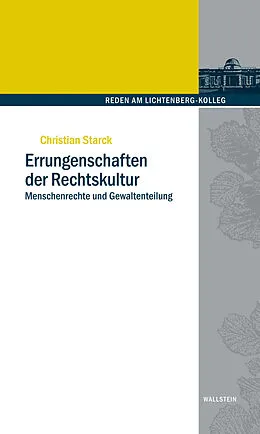 E-Book (pdf) Errungenschaften der Rechtskultur von Christian Starck