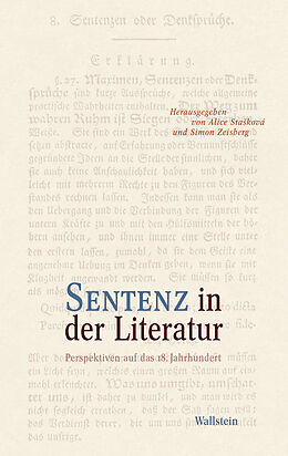 E-Book (pdf) Sentenz in der Literatur von 