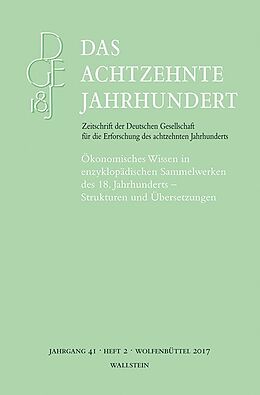 Kartonierter Einband Das achtzehnte Jahrhundert 41/2 von Hanco Jürgens, Hans-Jürgen Lüsebrink