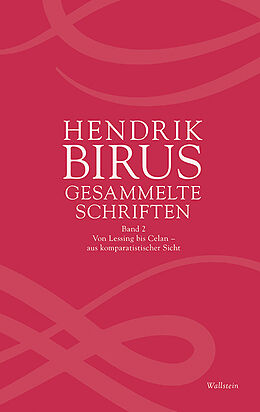 Fester Einband Gesammelte Schriften von Hendrik Birus
