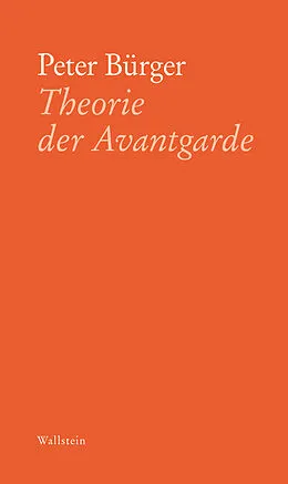 E-Book (epub) Theorie der Avantgarde von Peter Bürger