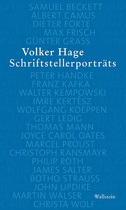 E-Book (pdf) Schriftstellerporträts von Volker Hage