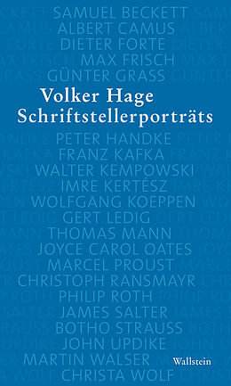 E-Book (epub) Schriftstellerporträts von Volker Hage