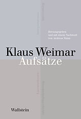 Fester Einband Aufsätze von Klaus Weimar