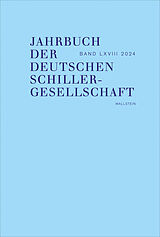 Fester Einband Jahrbuch der Deutschen Schillergesellschaft 2024 von 