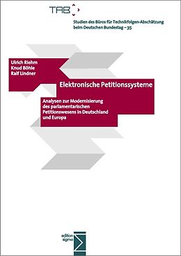 Kartonierter Einband Elektronische Petitionssysteme von Ulrich Riehm, Knud Böhle, Ralf Lindner
