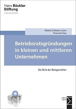 Kartonierter Einband Betriebsratsgründungen in kleinen und mittleren Unternehmen von Nadine Schlömer-Laufen, Rosemarie Kay