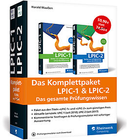 Kartonierter Einband Das Komplettpaket LPIC-1 &amp; LPIC-2 von Harald Maaßen