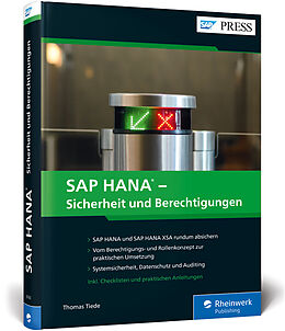 Fester Einband SAP HANA  Sicherheit und Berechtigungen von Thomas Tiede