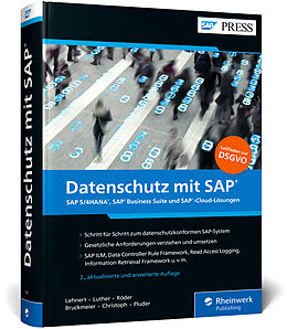 Fester Einband Datenschutz mit SAP von Volker Lehnert, Iwona Luther, Markus Röder