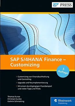 E-Book (epub) SAP S/4HANA Finance  Customizing von Thomas Kunze, Kathrin Schmalzing, Christian Kurzke