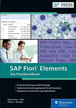 E-Book (epub) SAP Fiori Elements von Rene Glavanovits, Martin Koch, Daniel Krancz