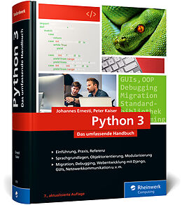 Fester Einband Python 3 von Johannes Ernesti, Peter Kaiser