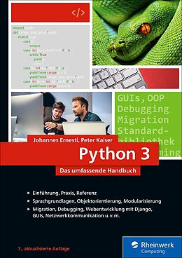 E-Book (epub) Python 3 von Johannes Ernesti, Peter Kaiser