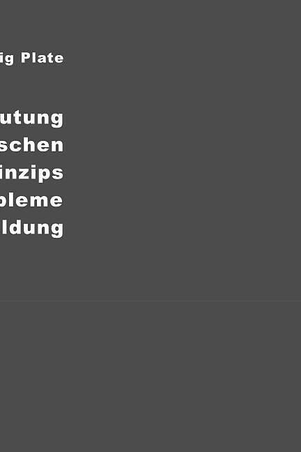 Über die Bedeutung des Darwin'schen Selektionsprinzips und Probleme der Artbildung