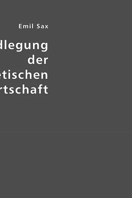 Grundlegung der theoretischen Staatswirtschaft