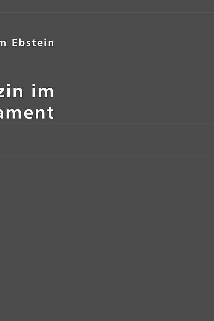 Die Medizin im Alten Testament