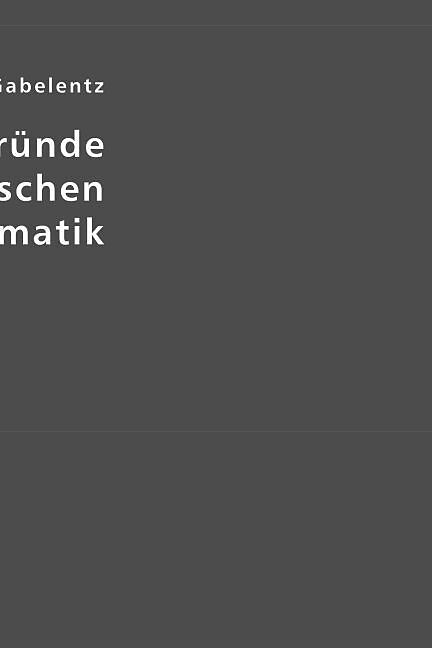 Anfangsgründe der chinesischen Grammatik