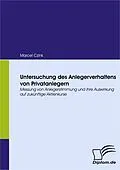 E-Book (pdf) Untersuchung des Anlegerverhaltens von Privatanlegern von Marcel Czink
