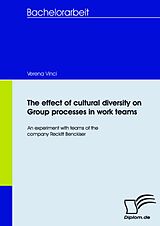 eBook (pdf) The effect of cultural diversity on group processes in work teams de Verena Vinci