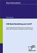 E-Book (pdf) CSR Berichterstattung am Limit? von Tobias Bürger