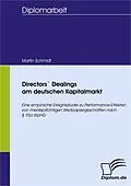 E-Book (pdf) Directors` Dealings am deutschen Kapitalmarkt von Martin H. Schmidt