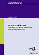 Kartonierter Einband Behavioral Finance von Susanne Voigt