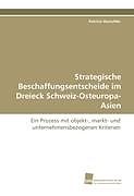 Kartonierter Einband Strategische Beschaffungsentscheide im Dreieck Schweiz-Osteuropa-Asien von Patricia Hurschler