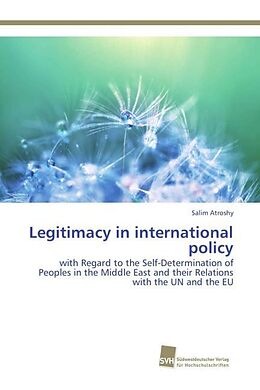 Couverture cartonnée Legitimacy in international policy de Salim Atroshy