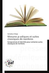 Couverture cartonnée Mesures p-adiques et suites classiques de nombres de Hamadoun Maïga