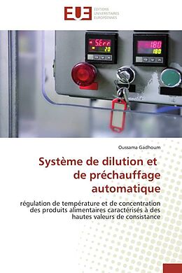 Couverture cartonnée Système de dilution et de préchauffage automatique de Oussama Gadhoum