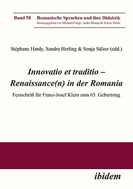 Kartonierter Einband Innovatio et traditio  Renaissance(n) in der Romania von 