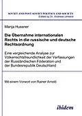 E-Book (pdf) Die Übernahme internationalen Rechts in die russische und deutsche Rechtsordnung von Manja Hussner