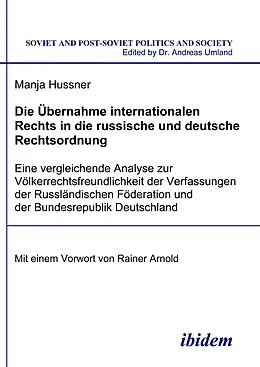 E-Book (pdf) Die Übernahme internationalen Rechts in die russische und deutsche Rechtsordnung von Manja Hussner