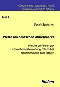 E-Book (pdf) Werte am deutschen Aktienmarkt von Sarah Speicher
