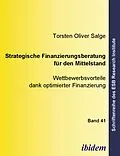 E-Book (pdf) Strategische Finanzierungsberatung für den Mittelstand von Torsten O Salge