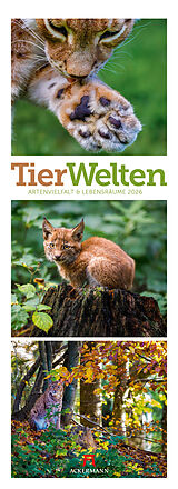 Kalender Tierwelten Triplet-Kalender 2026 | Artenvielfalt & Lebensräume von Ackermann Kunstverlag GmbH