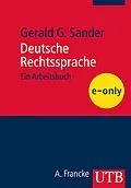 E-Book (pdf) Deutsche Rechtssprache von Gerald G. Sander
