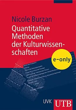 E-Book (pdf) Quantitative Methoden der Kulturwissenschaften von Nicole Burzan