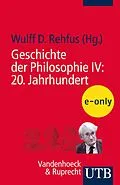 E-Book (pdf) Geschichte der Philosophie IV: 20. Jahrhundert von 