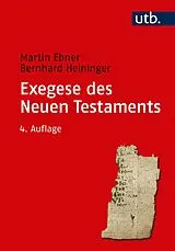 PDF Exegese des Neuen Testaments von Martin Ebner, Bernhard Heininger
